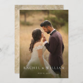 Uitnodiging tot uitzending van bruiloft in Rustic  (Voorkant / Achterkant)