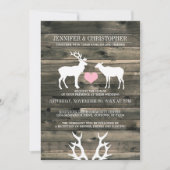 Uitnodiging tot uitzending van buck en Doe van het (Voorkant)