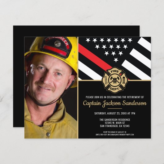 Uitnodiging tot uitzending van budgetfotobrandblus (Voorkant / Achterkant)