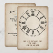 Uitnodiging tot uitzending van de klok over uitwij (Voorkant / Achterkant)