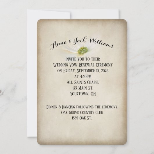 Uitnodiging tot uitzending van de klok over uitwij (Achterkant)