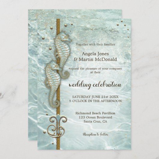 Uitnodiging tot uitzending van de Nautical Ocean W (Voorkant / Achterkant)