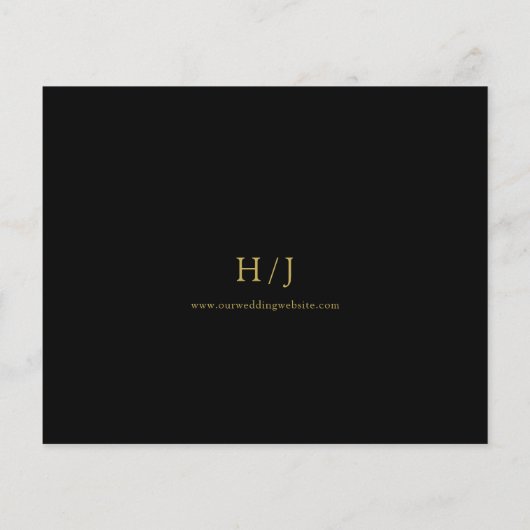 Uitnodiging tot uitzending van een Elegant Gold Sc (Achterkant)