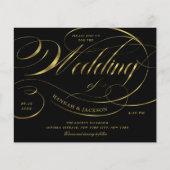 Uitnodiging tot uitzending van een Elegant Gold Sc (Voorkant)