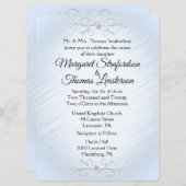 Uitnodiging tot uitzending van een fijne blauwe br (Voorkant / Achterkant)