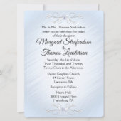 Uitnodiging tot uitzending van een fijne blauwe br (Voorkant)