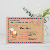 Uitnodiging tot uitzending van een gepensioneerde  (Staand voorkant)