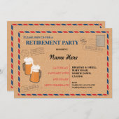 Uitnodiging tot uitzending van een gepensioneerde  (Voorkant / Achterkant)