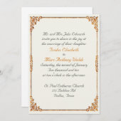 Uitnodiging tot uitzending van een huwelijk tussen (Voorkant / Achterkant)