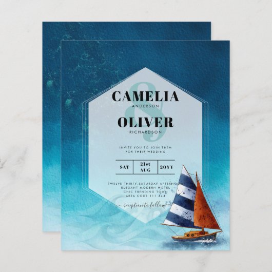 Uitnodiging tot uitzending van een notionele wedde (Voorkant / Achterkant)