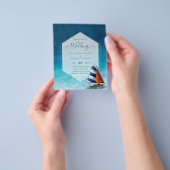 Uitnodiging tot uitzending van een notionele wedde flyer (Hand)