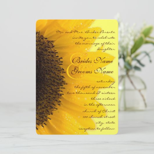 Uitnodiging tot uitzending van een roestvrij Roman (Staand voorkant)