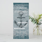 Uitnodiging tot uitzending van een trouwe anchor-v (Staand voorkant)