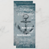 Uitnodiging tot uitzending van een trouwe anchor-v (Voorkant / Achterkant)