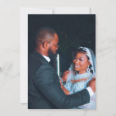 Uitnodiging tot uitzending van Elegant Black & Whi (Achterkant)