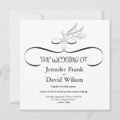 Uitnodiging tot uitzending van Elegant Black & Whi (Voorkant)