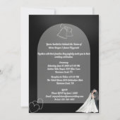 Uitnodiging tot uitzending van Elegant Black & Whi (Voorkant)