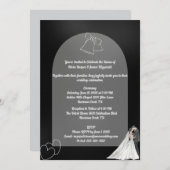 Uitnodiging tot uitzending van Elegant Black & Whi (Voorkant / Achterkant)