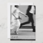 Uitnodiging tot uitzending van Elegant Black & Whi (Achterkant)