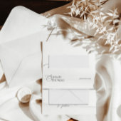 Uitnodiging tot uitzending van Elegant Black & Whi Uitnodigingen Wikkel