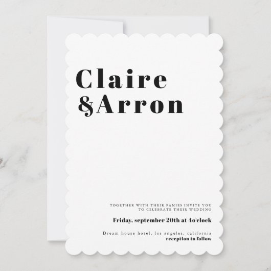 Uitnodiging tot uitzending van Elegant en Trendy W (Voorkant)