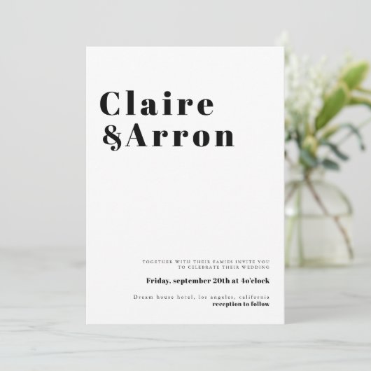 Uitnodiging tot uitzending van Elegant en Trendy W (Staand voorkant)