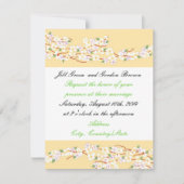 Uitnodiging tot uitzending van Elegant Yellow Blos (Voorkant)