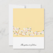 Uitnodiging tot uitzending van Elegant Yellow Blos (Achterkant)