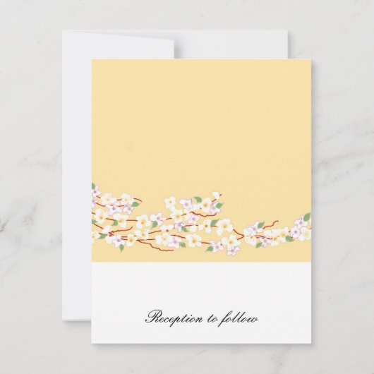 Uitnodiging tot uitzending van Elegant Yellow Blos (Achterkant)