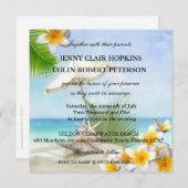 Uitnodiging tot uitzending van exotische strande a (Voorkant / Achterkant)