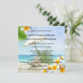 Uitnodiging tot uitzending van exotische strande a (Staand voorkant)