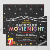 Uitnodiging tot uitzending van filmnacht (Voorkant / Achterkant)