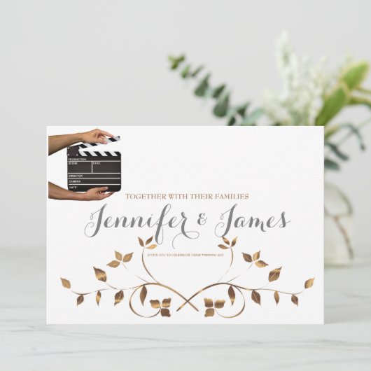 Uitnodiging tot uitzending van gepersonaliseerd Ho (Staand voorkant)