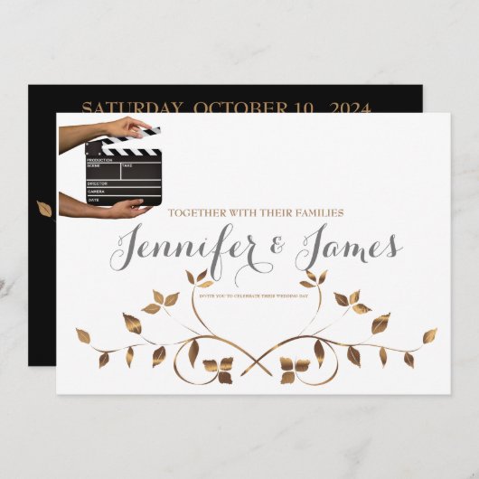 Uitnodiging tot uitzending van gepersonaliseerd Ho (Voorkant / Achterkant)