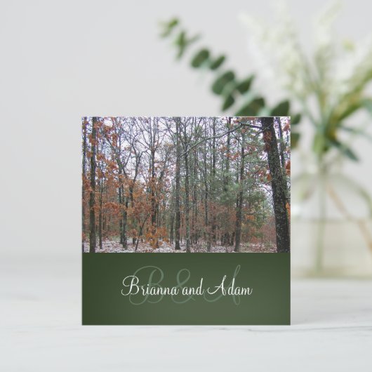 Uitnodiging tot uitzending van gepersonaliseerd ja (Staand voorkant)