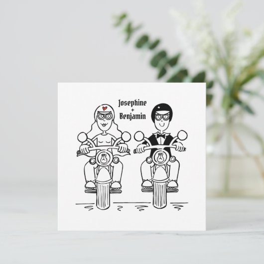 Uitnodiging tot uitzending van gepersonaliseerde f (Staand voorkant)