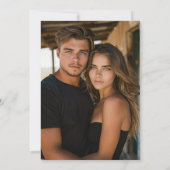 Uitnodiging tot uitzending van gewone houten bruil (Achterkant)