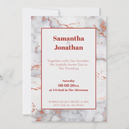 Uitnodiging tot uitzending van het Elegant Pink Ma (Voorkant)