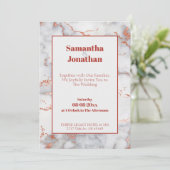 Uitnodiging tot uitzending van het Elegant Pink Ma (Staand voorkant)