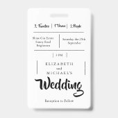 Uitnodiging tot uitzending van het festival voor l badge (Achterkant)