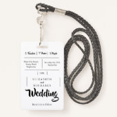 Uitnodiging tot uitzending van het festival voor l badge (Achterkant met draagriem)