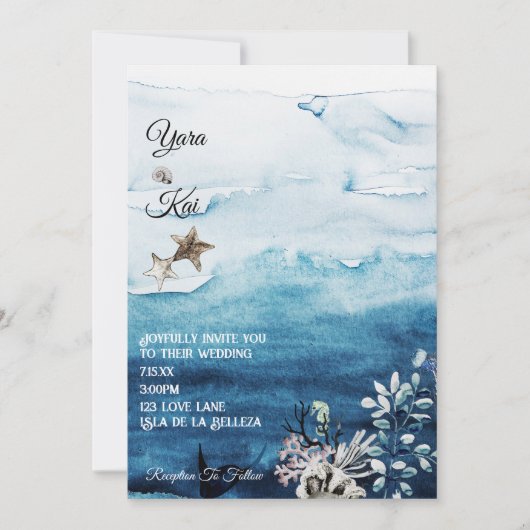 Uitnodiging tot uitzending van het huwelijk in de (Voorkant)