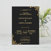 Uitnodiging tot uitzending van het huwelijk tussen (Staand voorkant)