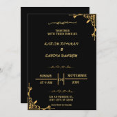 Uitnodiging tot uitzending van het huwelijk tussen (Voorkant / Achterkant)