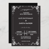 Uitnodiging tot uitzending van het huwelijk tussen (Voorkant / Achterkant)