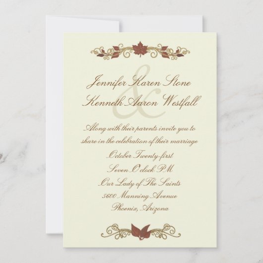 Uitnodiging tot uitzending van het huwelijk van El (Voorkant)