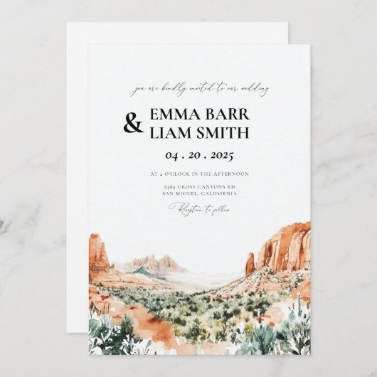 Uitnodiging tot uitzending van het nationaal park  (Voorkant / Achterkant)