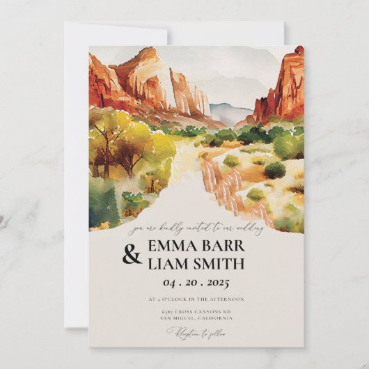 Uitnodiging tot uitzending van het nationaal park  (Voorkant)