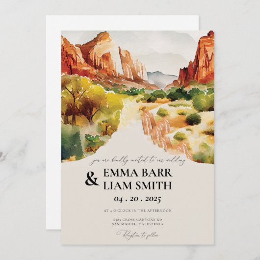 Uitnodiging tot uitzending van het nationaal park  (Voorkant / Achterkant)