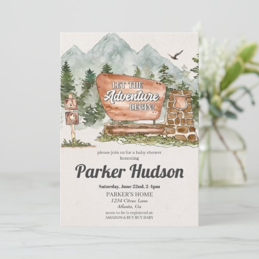 Uitnodiging tot uitzending van het nationale park  (Staand voorkant)